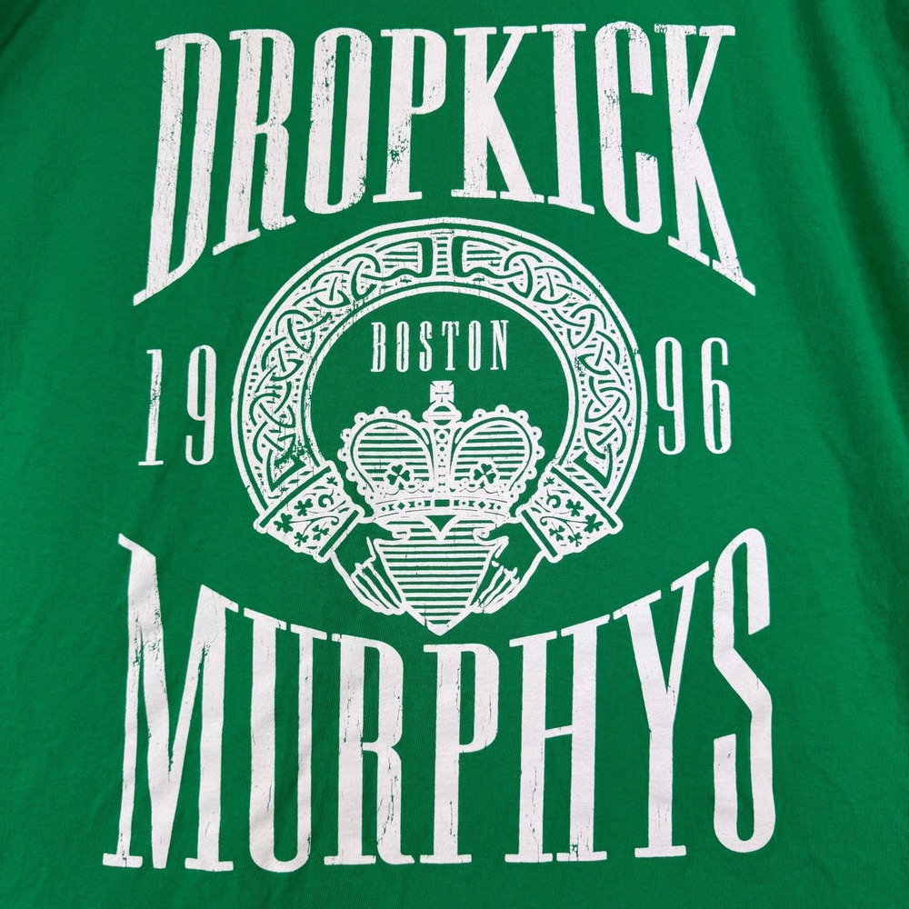 Dropkick Murphys 2024 St Patrick's Day Tour Shirt Mens 2XL Green Band Tee USA